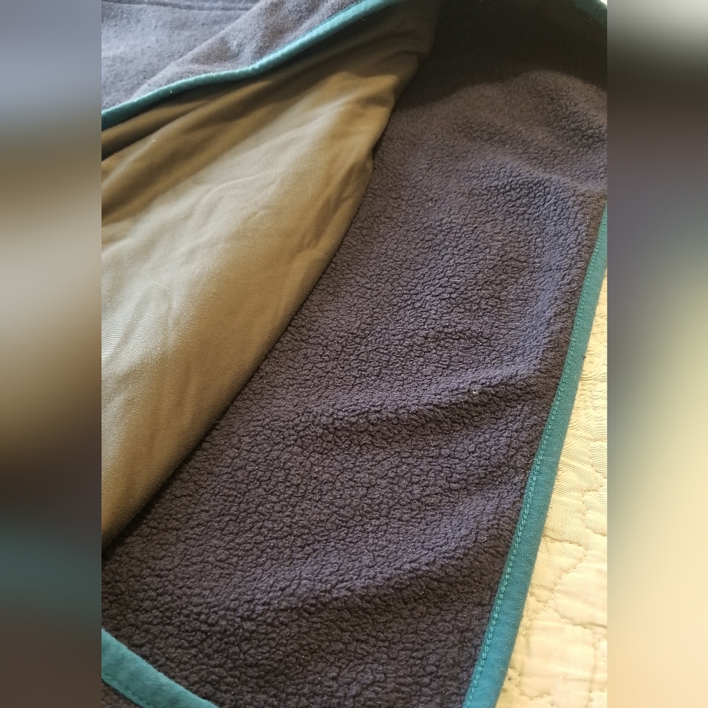 L.L. Bean Colorblock Snap Fleece Pullover - Picture 4 of 6